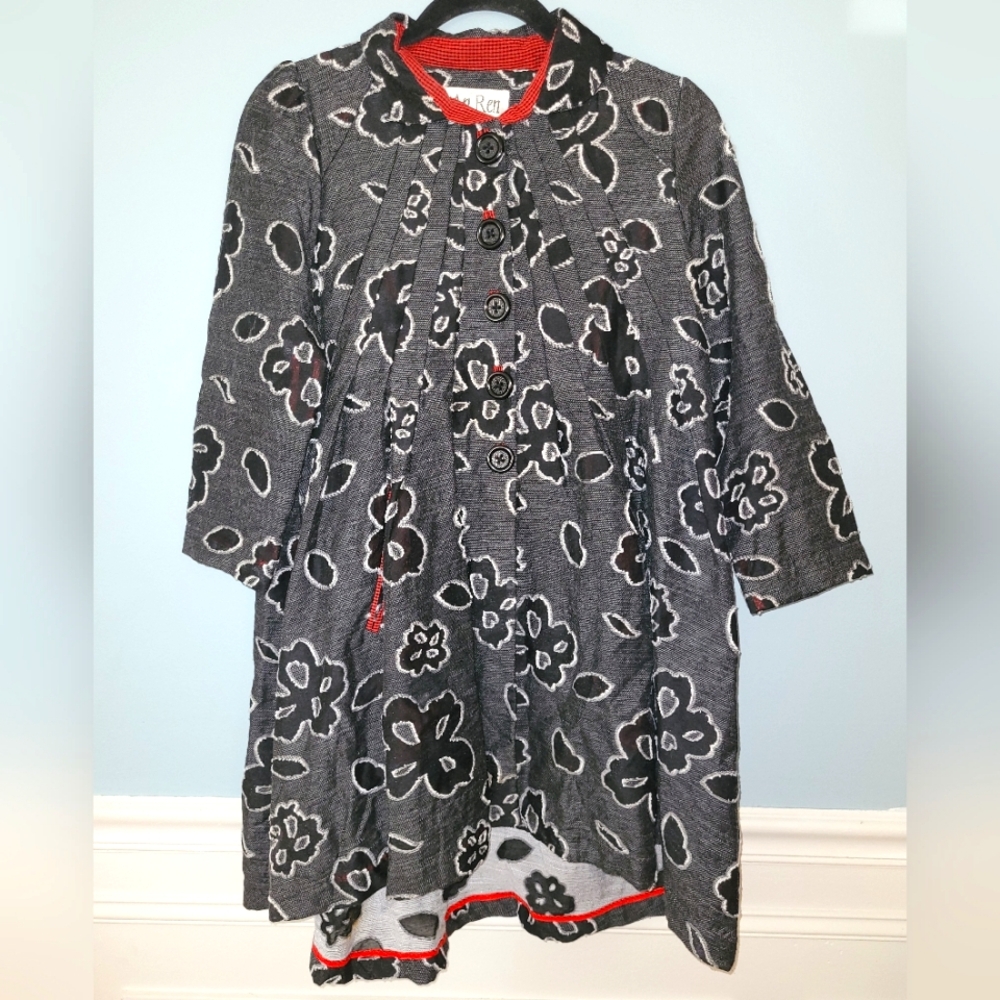 An Ren New York Avant Garde Unique Artist Floral Lightweight Jacket